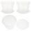 Clear Potting Pot Transparent Plastic Hanging 3 Sets 1