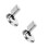2Stk Sicherheits Türstopper Silber Metall Robust Für Und Büro 3