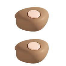 2Pcs Coffee Silicone Furniture Corner Covers Child Proofing