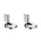 2Stk Sicherheits Türstopper Silber Metall Robust Für Und Büro 6