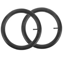 2Pcs Black Bicycle Inner Tubes Durable Butyl Rubber for Kids Bikes