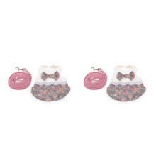 2Sets Stofsjurkje En Leash Kleine Konijnen, Assortiekleuren