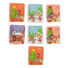 14Pcs Multi Color Christmas Cover Spiral Coil Notebooks for Daily Use