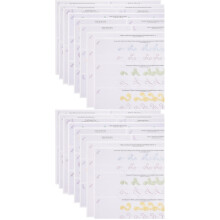 24Sheet Reusable Cake Decor Piping Drawings Assorted Color Paper Tool