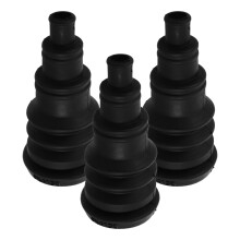 3Pcs Universal Black Rubber Firewall Grommets Durable Cable Boots