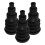 3Pcs Universal Black Rubber Firewall Grommets Durable Cable Boots 1