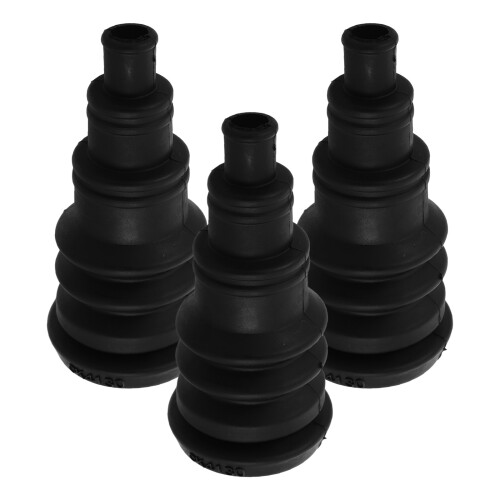 3Pcs Universal Black Rubber Firewall Grommets Durable Cable Boots