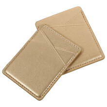 2Pcs PU Phone Case Card Holder Golden Wallet for Cards and Cash