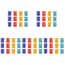5 Count Jewelry Bags Drawstring Multi-Function Mini Suitcase Cosmetic