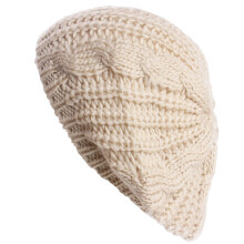 3Pcs Comfortable Female Beret Caps Beige Warm Wind-Proof Winter Hats