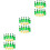 6Ensembles Miniatures Bouteilles Vert Résine Photo Décor Maison 4