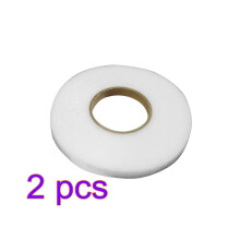 2Rolls White Adhesive Fusible Tape for Clothes Seam and Fabric Bonding