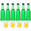 6Ensembles Miniatures Bouteilles Vert Résine Photo Décor Maison 11