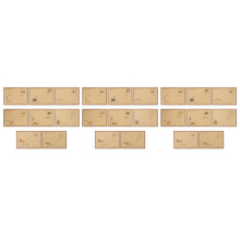 24St Vintage Enveloppen Van Kraftpapier Khaki Voor Brieven En Kantoor