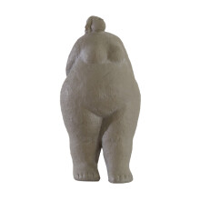 1pc Resin Statue Abstract Figure Decor Grey