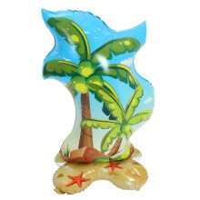 Vibrant Multi-Color 3D Palm Tree Balloon for Hawaiian Party