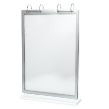 Transparent Acrylic Display Stand Flip Page Menu Sign Holder