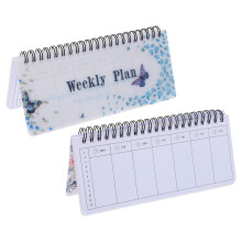 2Pcs Elegant Planner Notepad Tearable Sheet Coil Binding