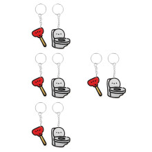 8 Pcs Cute Toilet Keychain for Women Bag Charm Pendant
