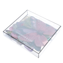 32pcs plastic butterfly decoration cards for flower shop bouquet decor