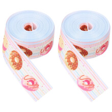 2Rouleaux Décoratif Polyester Pour DIY Cadeau