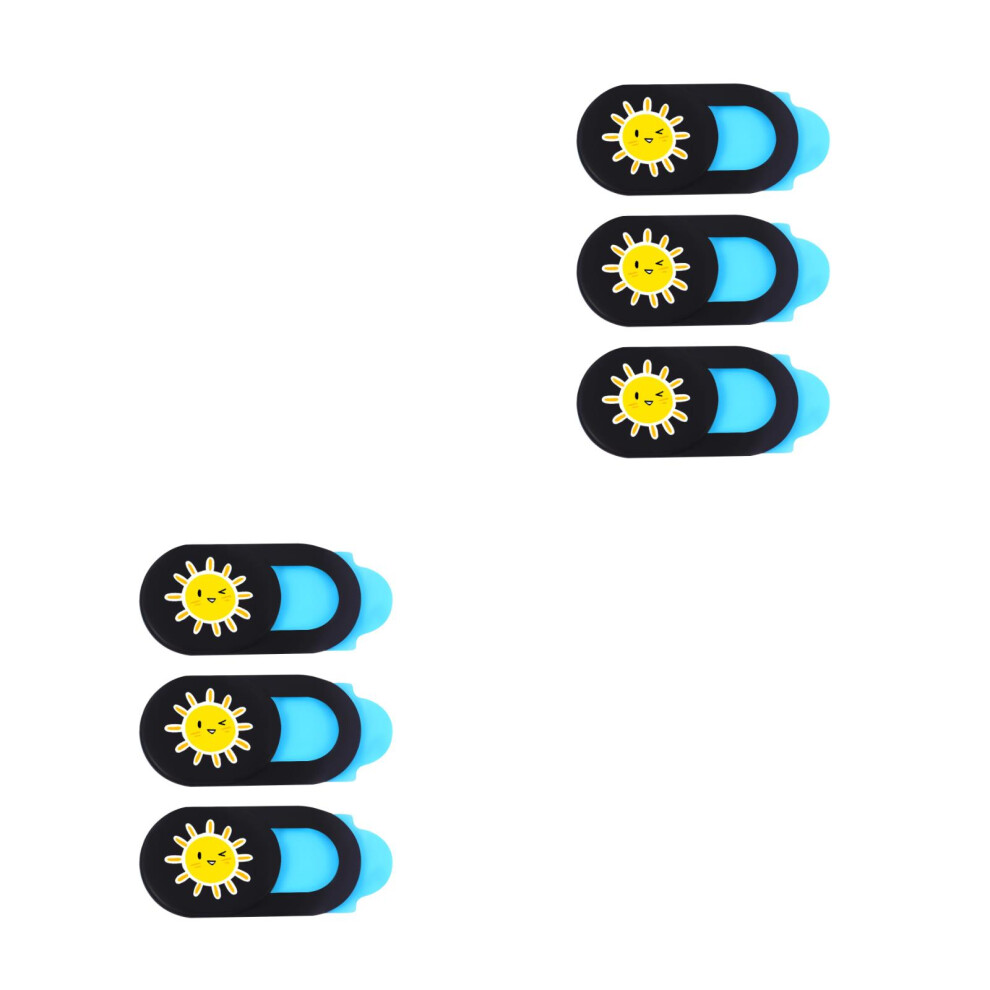 6Pcs Flexible Abs Webcam Cover Slide Blocker For Laptop Privacy Yellow 3461367997827
