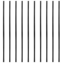 10pcs Plastic Dowel Rods Pom Plastic Black For Crafting