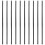 10pcs Plastic Dowel Rods Pom Plastic Black For Crafting 1