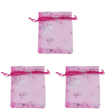 150 Pieces Rosy Organza Gift Bags for Wedding Favor Party Drawstring