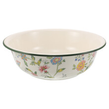 1Large High-Temp Resistant Enamel Basin Multi-Color for Cooking Use