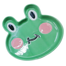 1Green Ceramic Food Serving Plates Stylish Dessert and Snack Dish