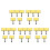 25Pièces Clips Porte-Prix PVC Réutilisables Pour Rayons De Supermarché 3