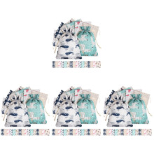96Pcs Small Gift Bags Drawstring Fabric Pouches for Party and Storage