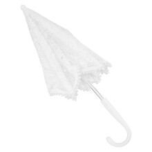 Raindrops Bride Lace Parasol Elegant White Lace Umbrella 1pack 19x19in