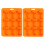 2Pcs Brown Silicone Dog Shape Ice Cube Tray Flexible Molding Tool 1