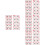 40Pièces Autocollants Corps Papier Durable Types 5