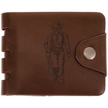 Men Wallet With Zipper Pocket Vintage Slim Money Clips Cases