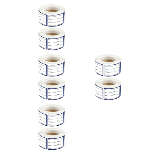 8Rolls Writable Food Storage Date Stickers Self-Adhesive and Removable