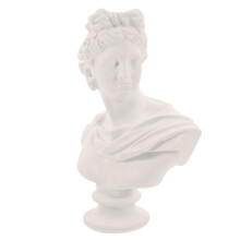 3Pcs Lightweight White Resin God Figurine Desktop Decoration Statue