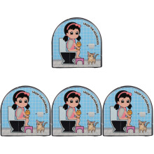 4Pcs Decorative Sand Timer 5 Minute Hourglass for Classroom