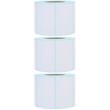 3Rouleaux Étiquettes Adhesives Thermiques Blanches Pour Nom Et Adresse