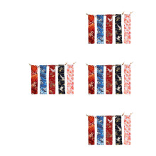 20Pcs Portable Multi Fabric Drawstring Pouches for Chopsticks Storage