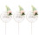 6 Pcs Flower Cake Toppers Birthday Decor 1