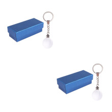 2St Creatieve Basketbal Sleutelhanger Met Gloeiend Effect Assorti