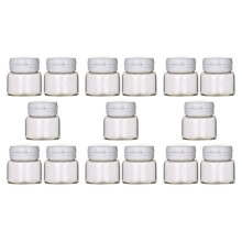 15Pcs Clear Glass Cream Bottles Practical Cosmetic Storage Containers