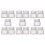 15Pcs Clear Glass Cream Bottles Practical Cosmetic Storage Containers 1