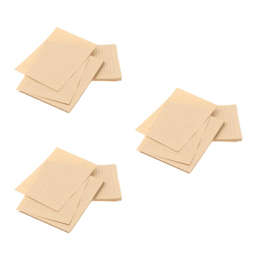 150Feuilles Kraft Ligné Vintage Pour Lettres École