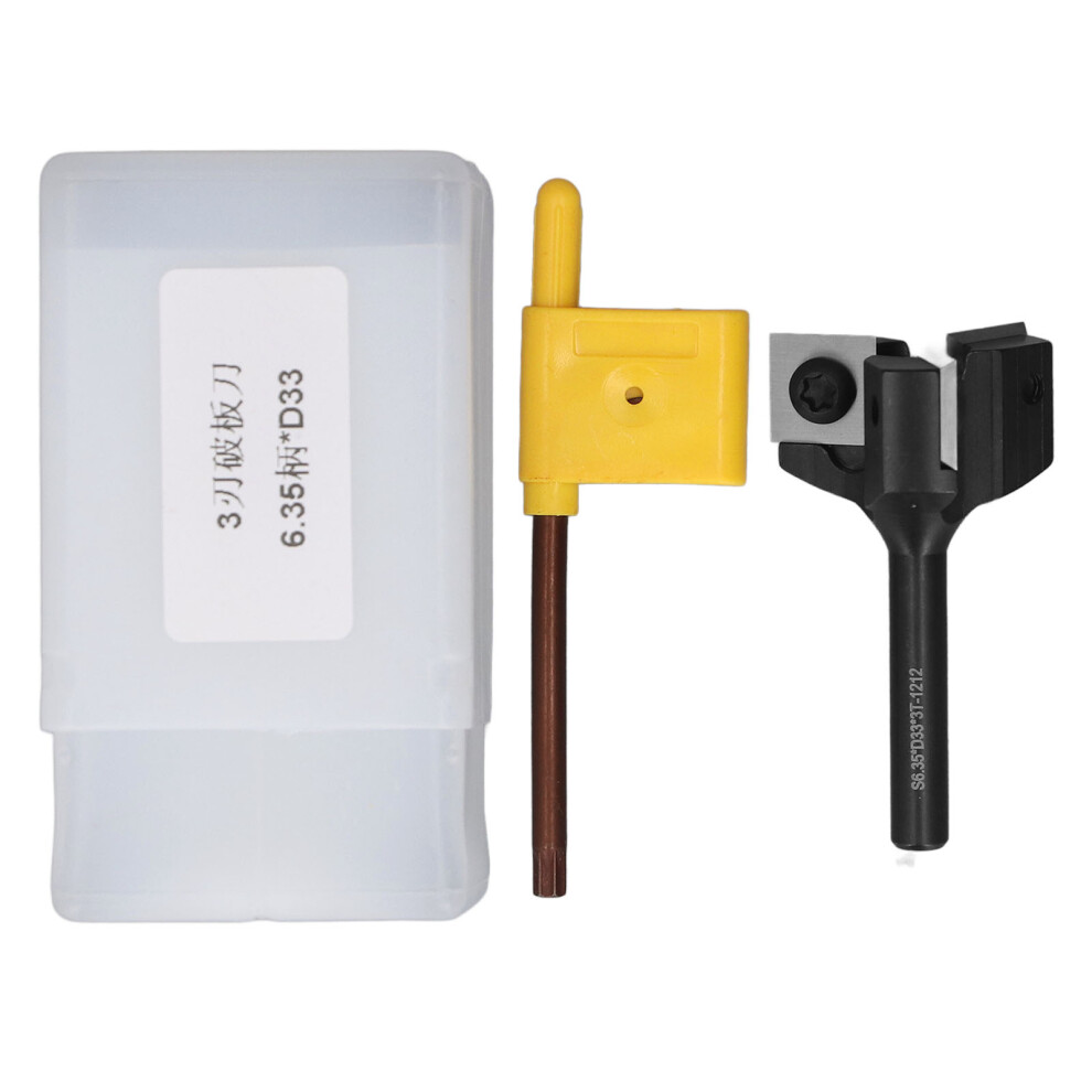 1/4 Shank Spoilboard Router Bit 3 Tooth Carbide