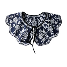 1Pc Women Retro Embroidered False Collar Decorative