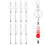 8Pcs Black Metal Keychain Bars for DIY Decor 1